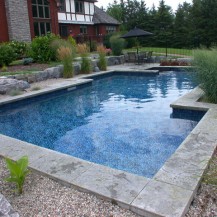 Elegant naturally-styled in-ground swimming pool - perfect for Ottawa summers!