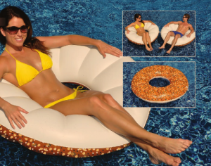 Have fun with this everything bagel floatie!