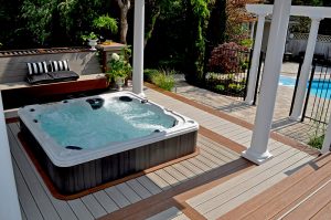 HydraPool installed inset in beautiful decking