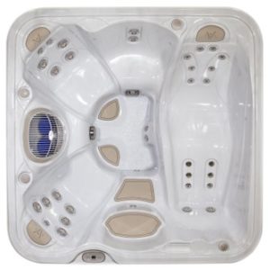 4 to 5 person hot tub - from above