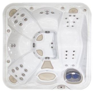 3 to 4 person hot tub from above